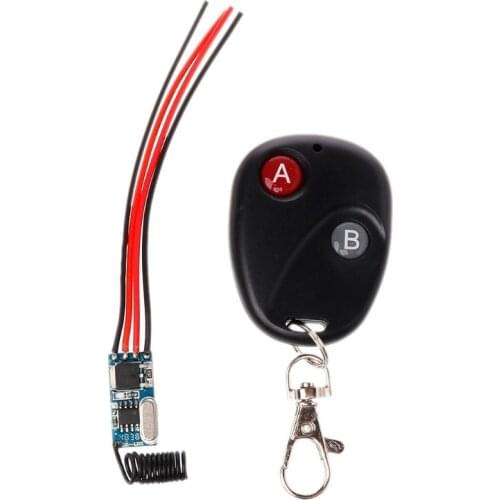 Relay Wireless Switch Remote Control DC 3V 3.7V 5V 6V 7V 9V 12V Mini Power LED Lamp Controller Micro Receiver Transmitter System