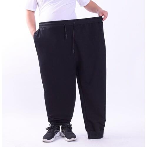 Solid Baggy men pants Super Loose Elastic Harem Pants Cotton Sweatpants Casual Trousers Large Big Plus Size 10XL