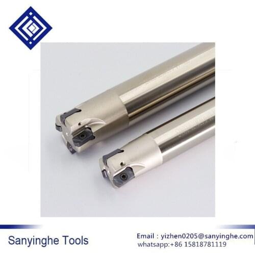 CNC milling cutter holder bar EXN03R016-16-2T-160L R2 double-sided fast feed milling cutter for LNMU0303ZER cnc carbide inserts