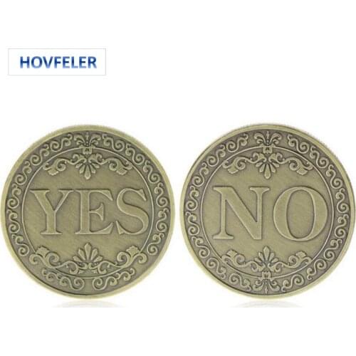 Yes Or No Decision Alloy Commemorative Coin Coins Collectibles Art Souvenir Friends Gifts Classic Magic Tricks Toys