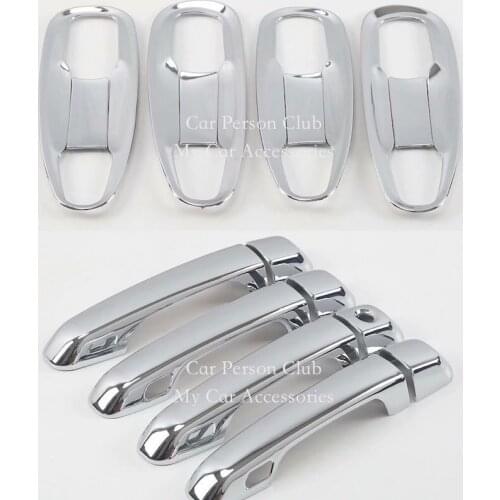 For 2018 2019 Toyota LAND CRUISER PRADO LC150 FJ150 Door handle bowl Cover Frame Panel Trim ABS Chrome Car Styling Accessories