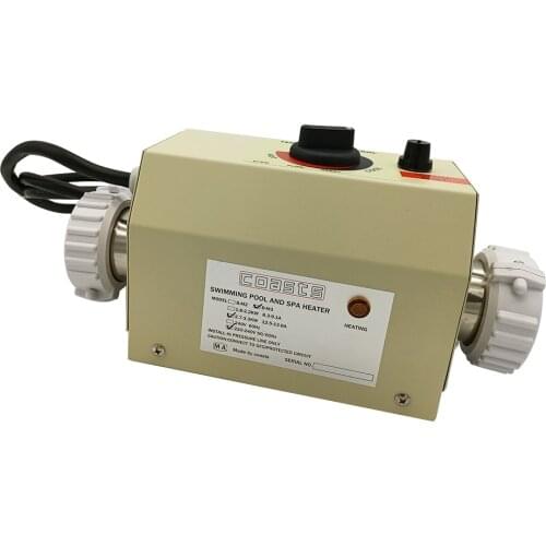 220V 3KW Electric Water Heater Thermostat for Swimming Pool Bathtub SPA Bath For Massage Hot Tub and Jacuzzi