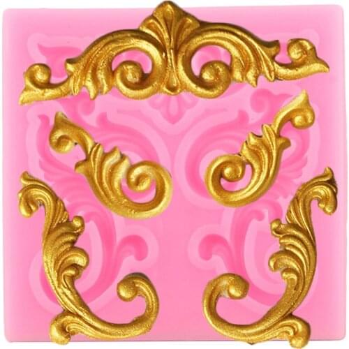European Style Relief Silicone Mold Chocolate Fondant Mould Cake Decorating Tools Wedding Cake Border Candy Clay Resin Molds