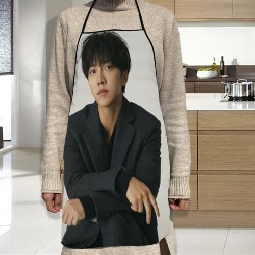 Lee Seung Gi Apron Grill Kitchen Chef Apron Professional for BBQ, Baking, Cooking for Men Women 68X95cm