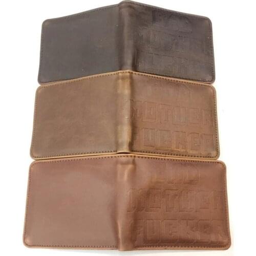 Bad Mother Wallet Pulp Fiction Wallet Coin Purse Embossed