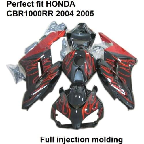 Red Black Motorcycle Bodywork Full Fairing Kit for Honda CBR1000RR 04 05 Sport Fairings Set CBR 1000RR 2004 2005 Body Kit