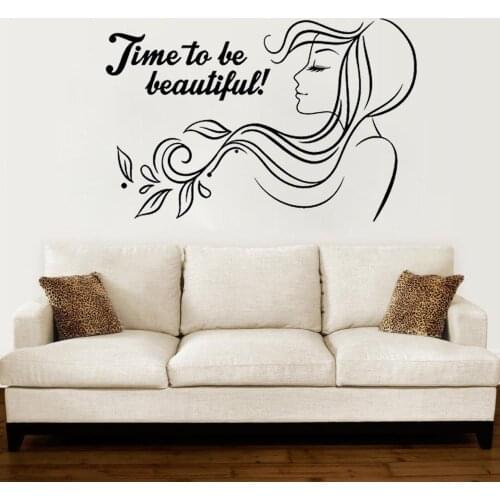 Buy ARWY® Salon Wall Stickers Beautiful Phrase Beauty Spa Vinyl Wall Stickers Vinyl Decals Removable FK-22