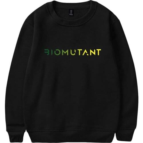 Biomutant Print Loose Tops Series Women/Men Clothe Turtlenecks Sweet Style Round collar fleece