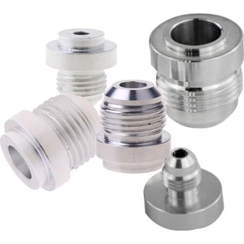 AN6-AN12 Male Welding Solder Fitting Straight Bung Hose Adapter Fuel Oil Tank Aluminum Thread Mounting Screw F19A