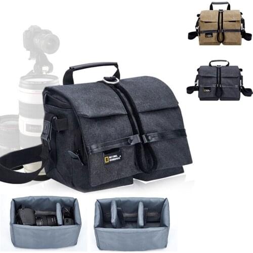 New Arrival Shoulder Bags Handbag with Compartment for DSLR Cameras Lens Battery Chargers Photography Accessories