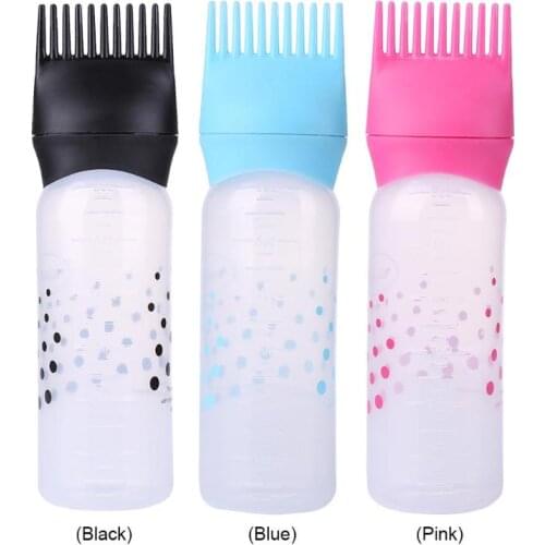 50oz Empty Hair Dye Applicator Brush Bottle Hair Colouring Dispensing Comb