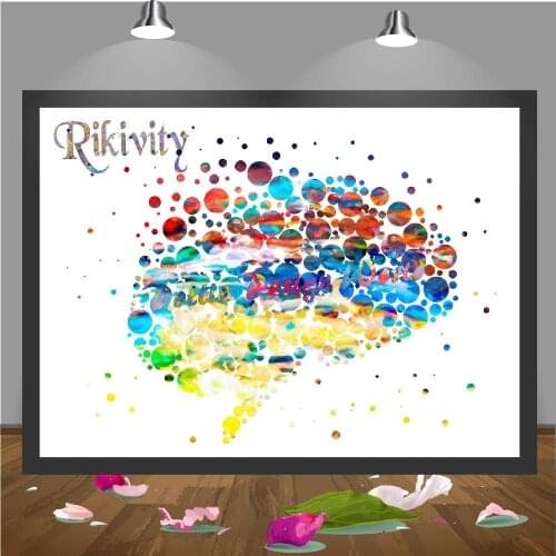 Rikivity Human Anatomy Poster Prints Canvas Painting Medical Brain Wall Art Pictures Doctor Clinic Home Decoration Stickers Gift