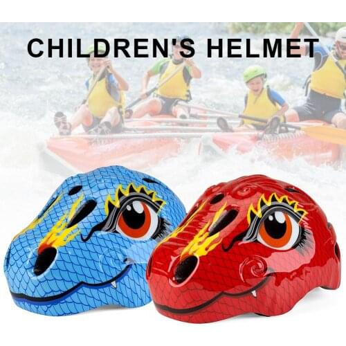 Cycling Helmets For Kids Cartoon Road Bike Helmet Safety Kids Boy Pulley Boy Girl Children Skating Bicycle Helmets
