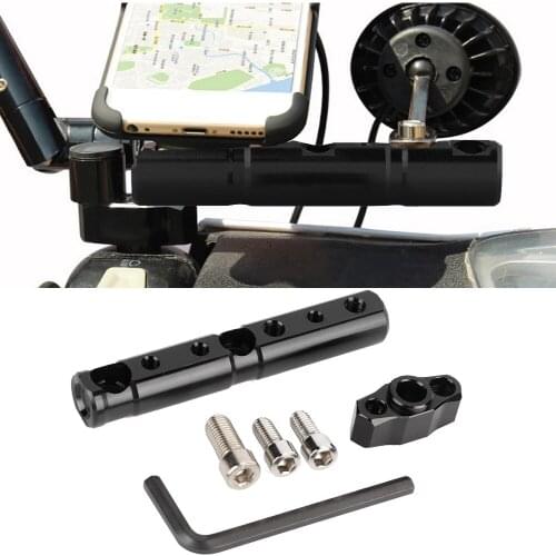 10mm Motorcycle Rearview Mirror Extended Mount Bracket Bar Kits Spotlight Cell Phone Holder Fit Motorcycles With 8mm/10mm Thread