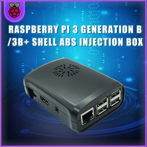 Raspberry Pi 3 Model B/3B Plus ABS case Black case for Raspberry Pi 3B/3B