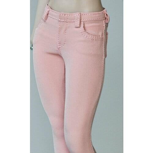 1/6th Pink Slim Stretch Trendy Pencil Pants Model for 12" Female Body Figure