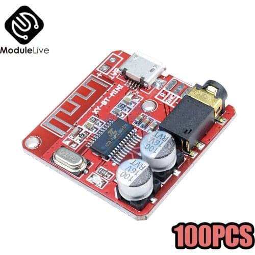 100PCS Mini MP3 Bluetooth Lossless Decoder Board Car Speaker Amplifier board Bluetooth 4.1 XY-BT-Mini Circuit Board Module Tools
