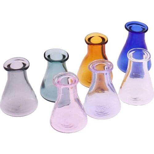 2Pcs 1:12 Doll House Flowerpot Vase Glass Teapot Basin DIY Furniture Toys Dollhouse Miniature Accessories