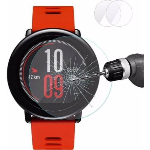 2 PCS ENKAY Hat-Prince for Xiaomi Huami AMAZFIT Smart Watch 0.2mm 9H Surface Hardness 2.15D Explosion-proof Tempered Glass Film