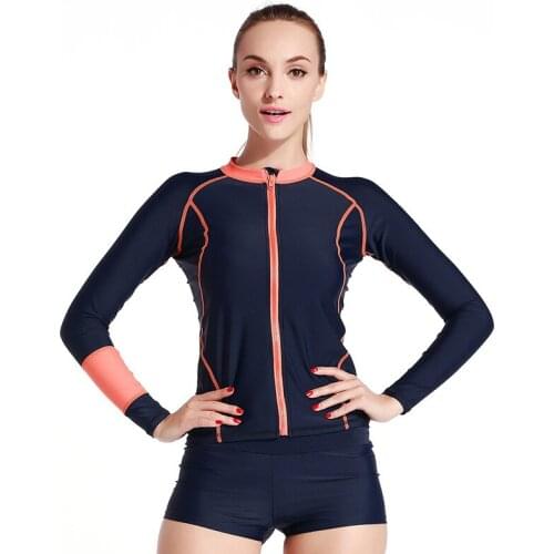 2017 High Quality Lycra Swimwear Rash Guard Women Men Basic Skins Long Sleeve Sun Protection Surfing Swimming Tees Tops