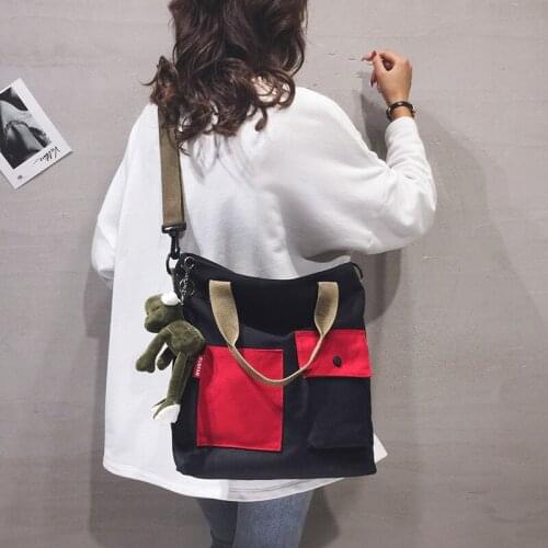 2022 Fashion Casual Version Ladies Large Capacity Shoulder Bag Women Messenger Bags Tote Canvas Diagonal Cross Bag Youth