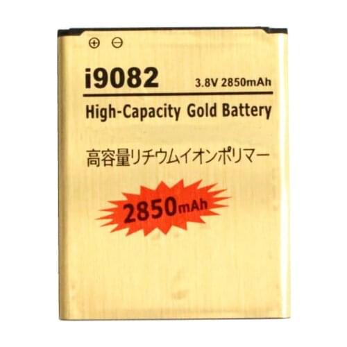 2850mAh EB535163LU 3.8VDC Gold Replacement Li-ion Battery For Samsung Galaxy Grand DUOS I9080 I879 I9118 I9082 GT-i9082