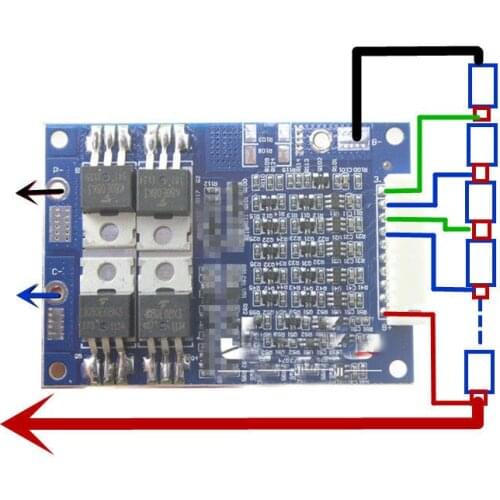 3S to 10S 4s 5s 6s 7s 8s cells 20A BMS PCM 18650 lithium li-ion battery protection board 36V LiPo FOR 18650 103450 17500 16670