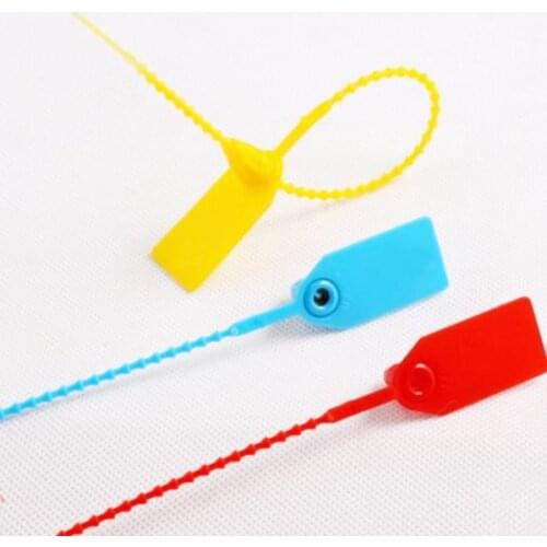 40pcs High quality Plastic Seal disposable anti-theft cable tie 250mm bead type for file bag wholesale price
