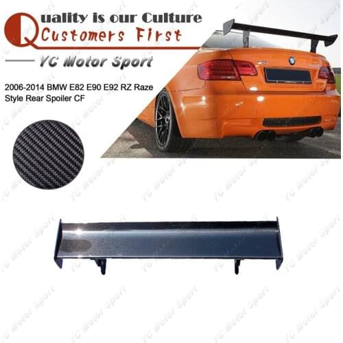 Car Accessories Carbon Fiber RZ Raze Style Trunk GT Spoiler Fit For 2006-2014 E82 E90 E92 Rear Spoiler GT Wing