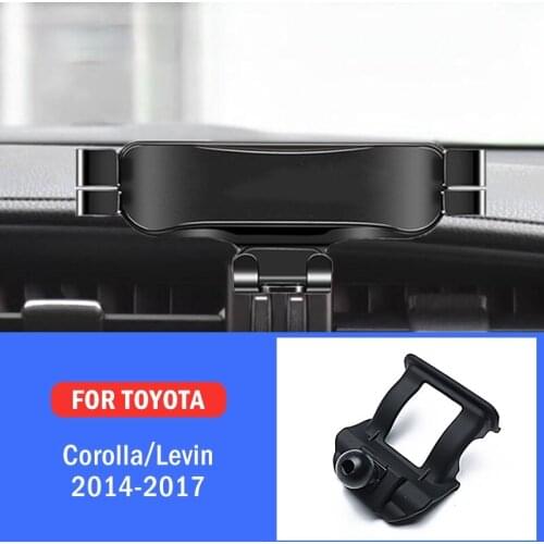 Car Mobile Phone Holder For Toyota Corolla Altis Levin 2014-2017 Mounts Stand GPS Gravity Navigation Bracket Car Accessories