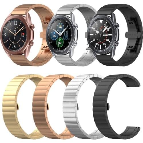 Link Bracelet for Samsung Galaxy Watch 3 Band 45mm 46mm Metal Strap 22mm Watchband for Gear S3 huawei gt 2 46mm amazfit gtr 47mm