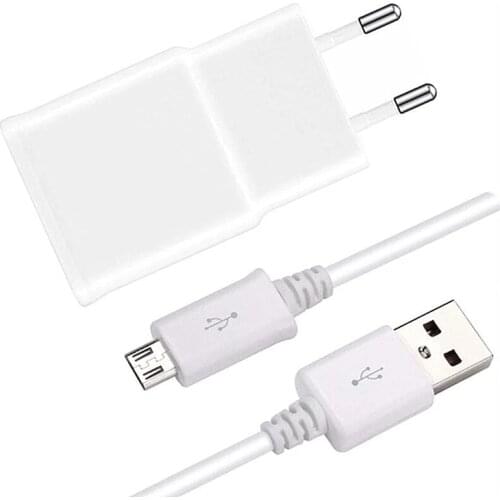 For Samsung galaxy S3 S4 S6 S7 edge A3 A5 2016 J3 J5 J7 A6 A7 2018 QC 3.0 Fast phone charger & 1M Micro USB Data Charging Cable