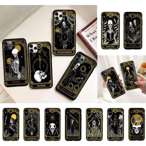 The Marigold Tarot Cards Phone Case For iPhone 8 7 6 6S Plus 5 5S SE 2020 12pro max XR X XS MAX 11 Fundas Coque Funda Shell