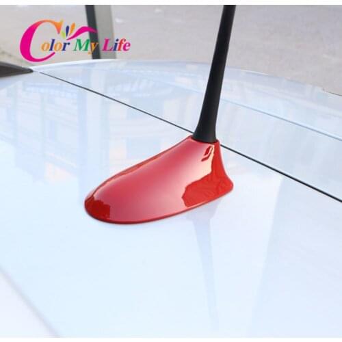 Color My Life ABS Chrome Car Signal Antenna Protection Cover Sequins Fit for Jeep Renegade 2014-2020 Parts Accessories