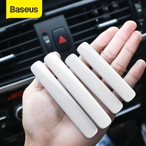 Baseus 4pcs Phone Holder in Car Door Anti-collision Strip Auto Door Edge Scratch Protector Bumper Strip Rubber Sticker Holder