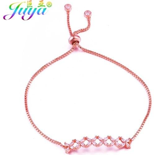 Dropshipping Adjustable Chain Bracelets Handmade Marquise Shape Connect Charm Bracelets For Women Couple Jewelry