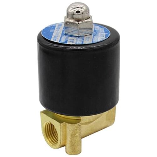 2W025-08 12V 24V 220V electric Solenoid water valve Brass & Zinc alloy Normally closed pneumatic control Valve for Oil Air Gas