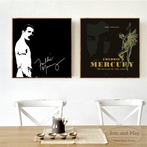 Freddie Mercury Retro Quotes Art Canvas Art Print Painting Modern Wall Picture Home Decor Bedroom Decorative Posters No Frame