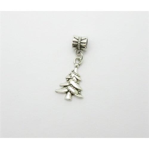 Classic 25pcs Christmas tree charms bead fit Pandora bracelet pendants DIY