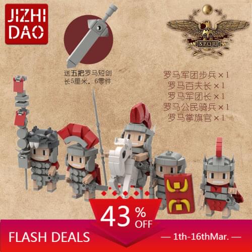 Classic Creative Roman Empire Horse Riding Army Infantry New Size Brickheadz Assembled Building Block Toys for Children Gifts