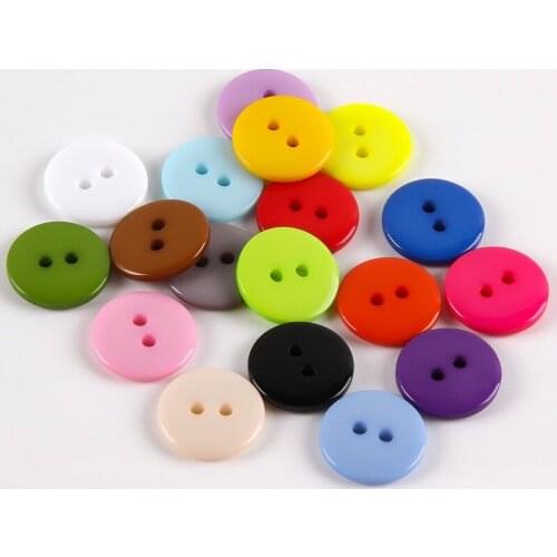 1000pcs Mix Round Resin Buttons 1.1cm 11mm Sewing Accessories Garment Button For Scrapbooking Cardmaking Embellishments
