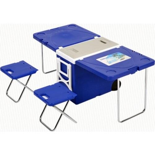 Multifunctional Folding Thermal Incubator Outdoor Barbecue Picnic Table Refrigerator Trolley Car Incubator