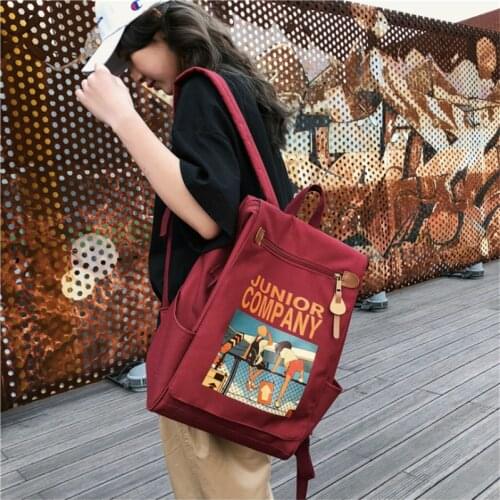 New Man Women Black Backpack Little Fresh Waterproof Nylon Solid Color High capacity Shoulder Bag Girls Schoolbag for Teenagers