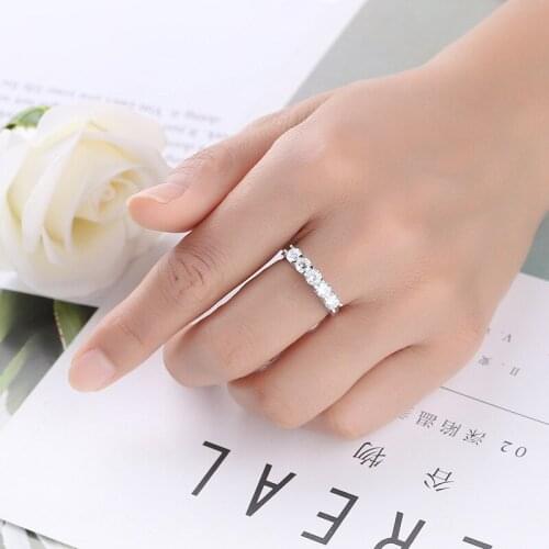 Wholesale YaYI Jewelry Fashion Princess Cut 2CT White Cubic Zirconia Silver Color Engagement Wedding Party Lovers Crown Rings