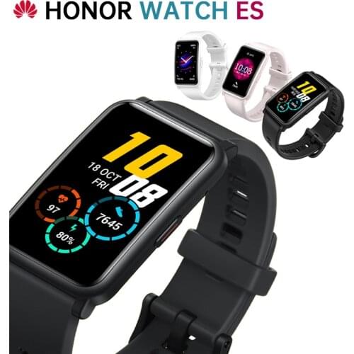 Original Huawei Honor Watch ES 1.64" AMOLED Touchscreen 10-Day Use 95 Workout Animated Coach 24/7 Heart-Rate Stress Nap Monitor
