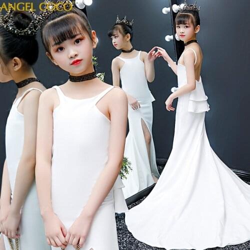 Mermaid Girls Dress For Wedding Evening Children Princess Party Pageant Gown Kids Dresses For Girls Formal Clothes For Women