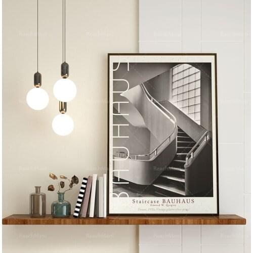 Bauhaus Retro Print | Bauhaus School | Retro Poster | Bauhaus Stairs
