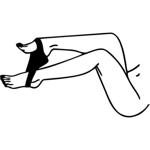 Sexy Legs Girl Panties Scratches Cover Decals Tape Car Styling Door Body Window Stickers Classic Cartoon Anime Applique