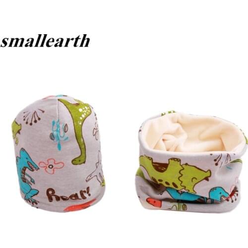 2Pcs/Set Plush Baby Hat Scarf Set Childrens Crochet Cotton Hats Spring Winter Girls Boys Warm Cap Warm Kids Hat O Collars Sets