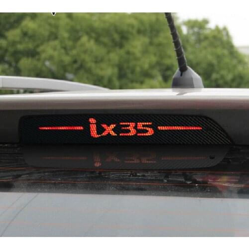 Carbon Fiber High Mounted Stop Brake Light Lamp Car Sticker For Hyundai Tucson IX IX35 2010 2011 2012 2013 2014 2021